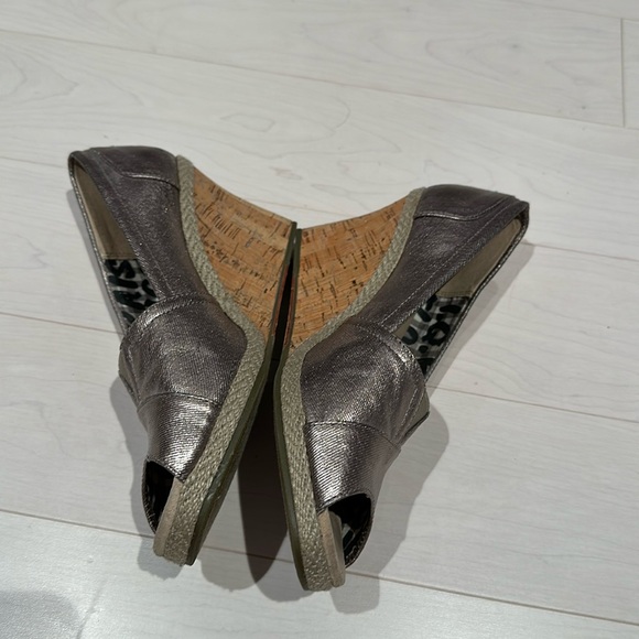 Toms Cork Wedges Espadrille   - size 8 - Picture 3 of 8